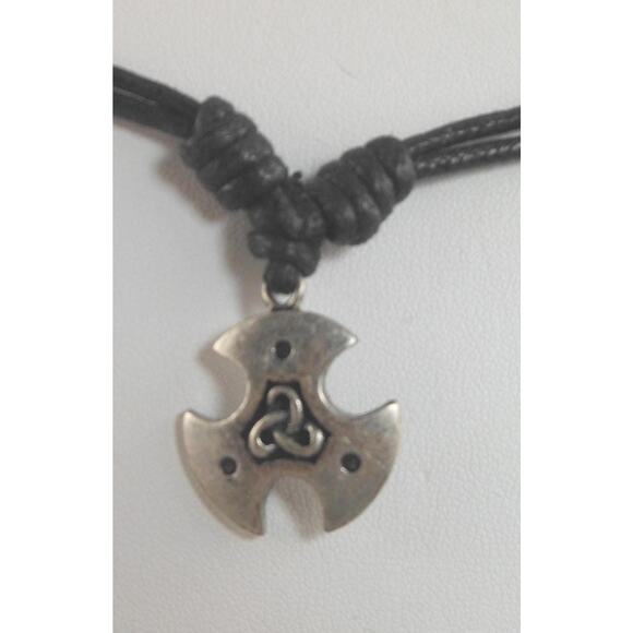 Mystical Vintage Celtic Cross Necklace Pendant Adjustable 24" Sacred Symbols NOS - Picture 10 of 10